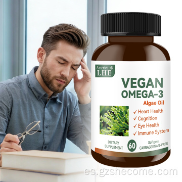 Shecome Vegan Omega 3 Algas Cápsulas Blandas Salud del Corazón